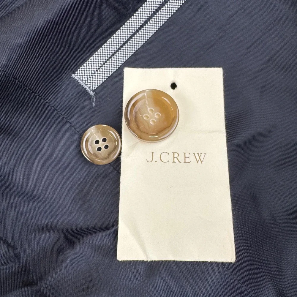 J.Crew Ludlow Blazer Mens 40R Grey Italian Cotton Two Button Sport Coat Jacket